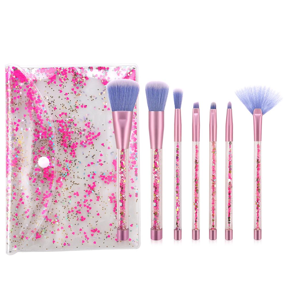 7Pcs Crystal Blue Transparent Handle Purple Tube Eye Makeup Brush Set Blooming Outline Tool To Create A Refined Look #LR1
7Pcs Crystal Blue Transparent Handle Purple Tube Eye Makeup Brush Set Blooming Outline Tool To Create A Refined Look #LR1