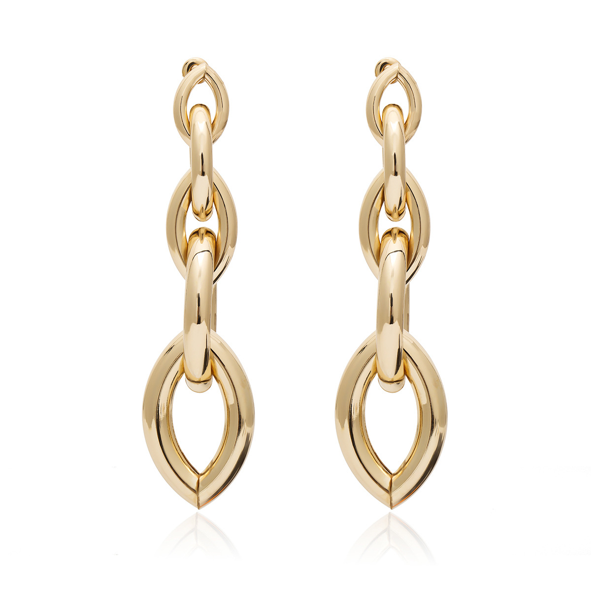 Fashion-Europe and the United States cross-border jewelry pendant earrings simple long irregular chain earrings women