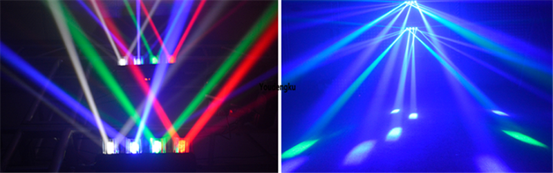 4 heads led rgbw laser roller scanner disco light 4x10W RGBW 4 in1 full color LED scanner light for dj party