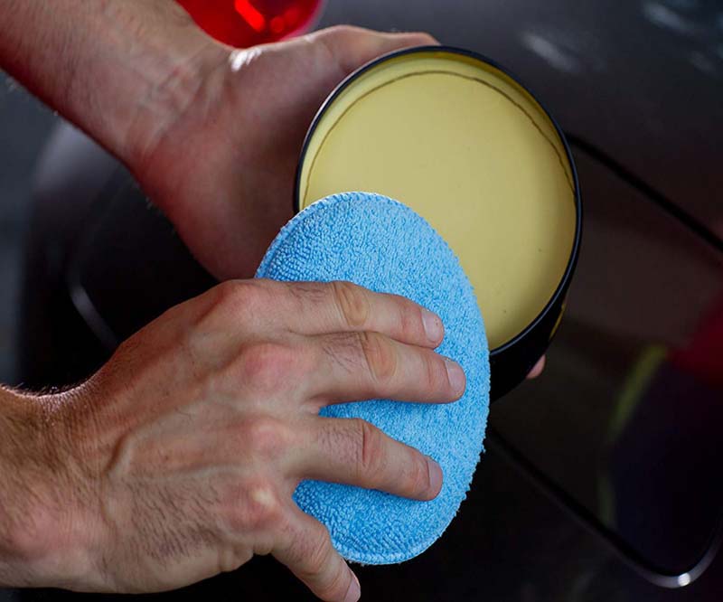 5 Inch Car Waxing Polish Sponges Soft Microfiber Wax Foam Sponge Pads Washing Scratch Remove Auto Care Kit