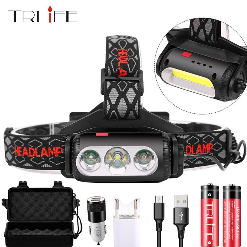 3000Lms USB Rechargeable LED Headlamp Rotatable lamp holder 8 Light Mode LED COB Super Bright Headlights Waterproof use 2*18650 
3000Lms USB Rechargeable LED Headlamp Rotatable lamp holder 8 Light Mode LED COB Super Bright Headlights Waterproof use 2*18650
