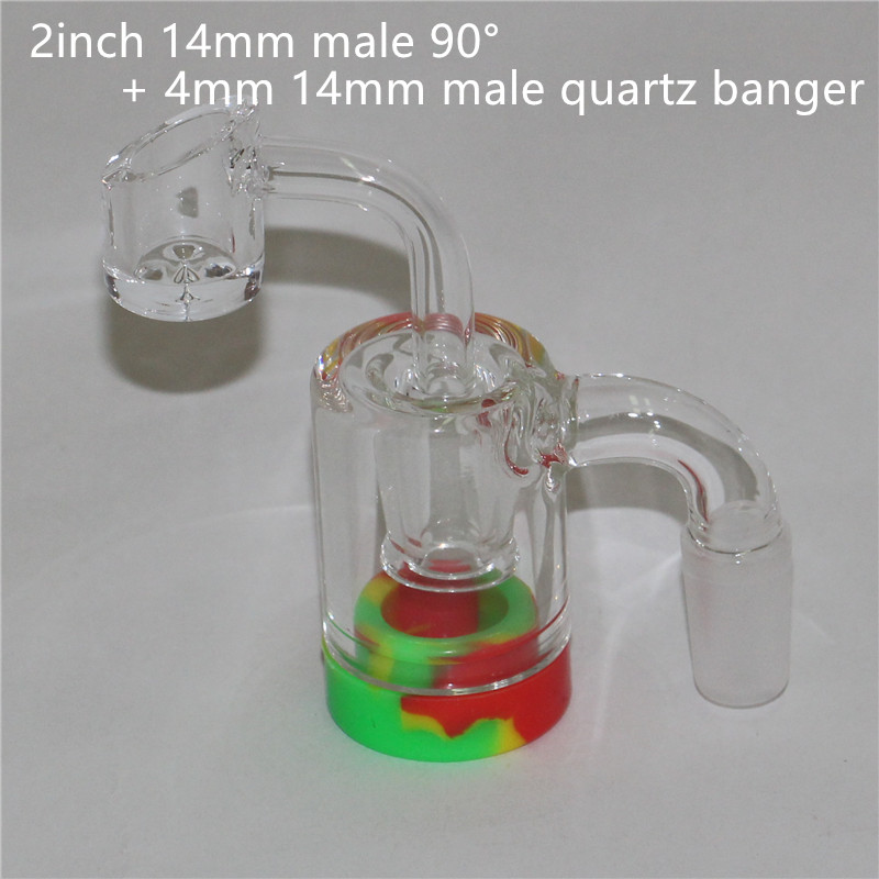Glass Reclaim Catcher ash catchers smoking accessories with 5ml silicone containers and 14mm joint Quartz Banger nail for dab rig bong
Glass Reclaim Catcher ash catchers smoking accessories with 5ml silicone containers and 14mm joint Quartz Banger nail for dab rig bong