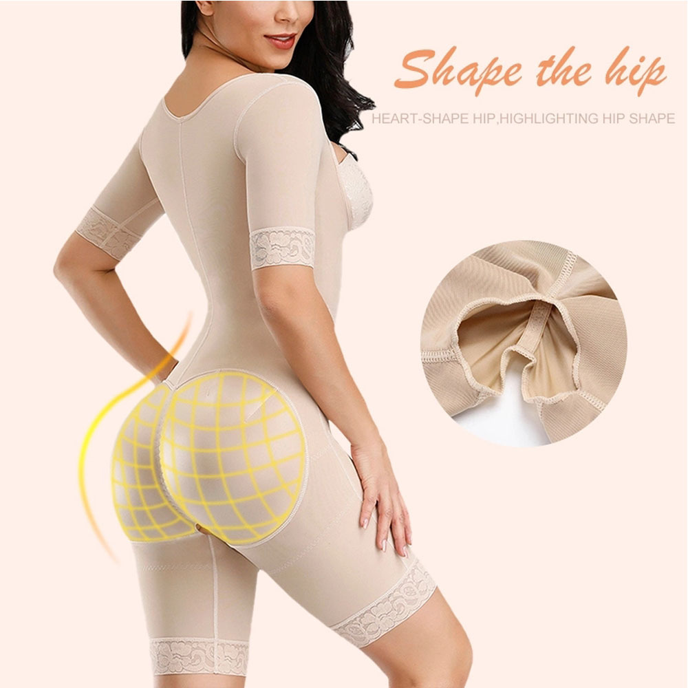 Full Body Waist Trainer Slimming Shaper Leg Arm Tummy Control Panties Bust Push Up Shapewear Butt Lifter Bodysuit T200526