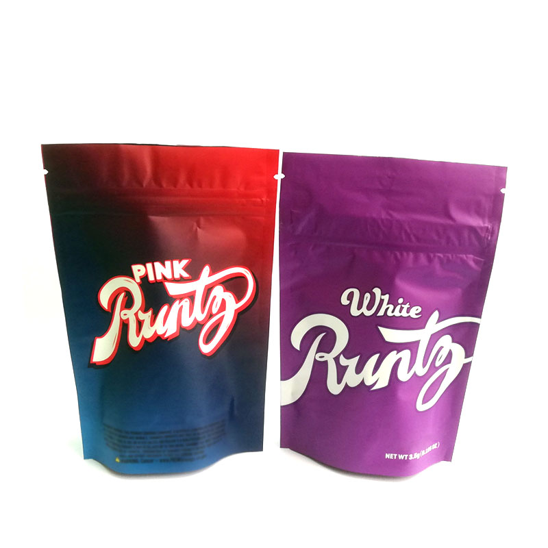 Runtz Zipper Bags White Runtz Pink Runty 3.5g Mylar bags Smellproof Best Retail zipper lock Bag DHL Free
Runtz Zipper Bags White Runtz Pink Runty 3.5g Mylar bags Smellproof Best Retail zipper lock Bag DHL Free