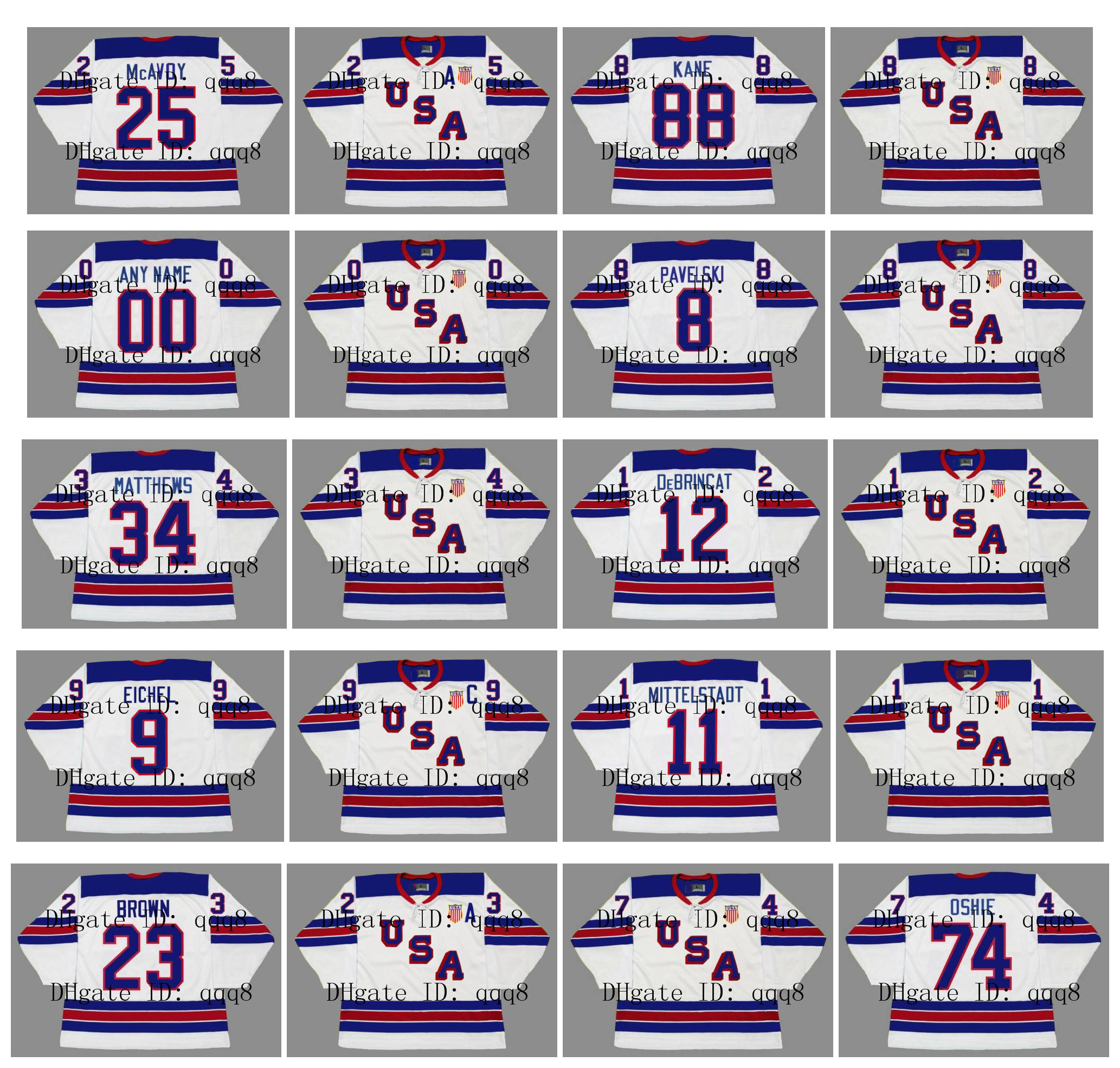 2010 2014 2016 Vintage Team USA Jerseys 25 CHARLIE McAVOY 12 ALEX DeBRINCAT 9 JACK EICHEL 11 CASEY MITTELSTADT 23 DUSTIN BROWN Custom Hockey, As pic
2010 2014 2016 Vintage Team USA Jerseys 25 CHARLIE McAVOY 12 ALEX DeBRINCAT 9 JACK EICHEL 11 CASEY MITTELSTADT 23 DUSTIN BROWN Custom Hockey, As pic