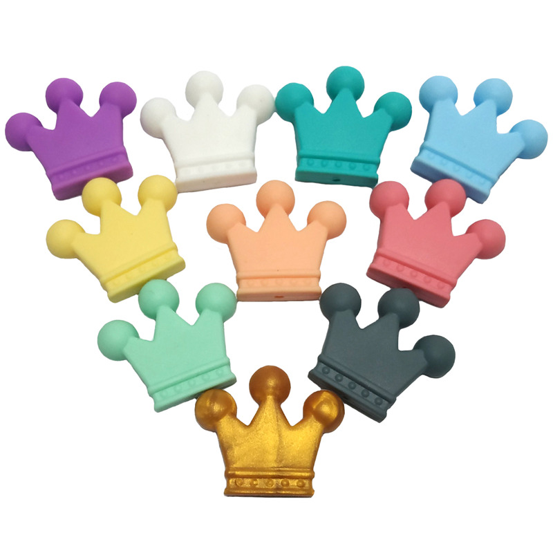 Silicone Crown Beads Teether Baby Teething Toys BPA Free Food Grade Pearls Nursing Gifts DIY Silicone Necklace Baby Product
Silicone Crown Beads Teether Baby Teething Toys BPA Free Food Grade Pearls Nursing Gifts DIY Silicone Necklace Baby Product