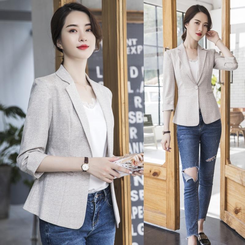 Fashion Women Blazers and Jackets Half Sleeve Apricot Office Ladies Business Clothes Slim Styles, Black 
Fashion Women Blazers and Jackets Half Sleeve Apricot Office Ladies Business Clothes Slim Styles, Black