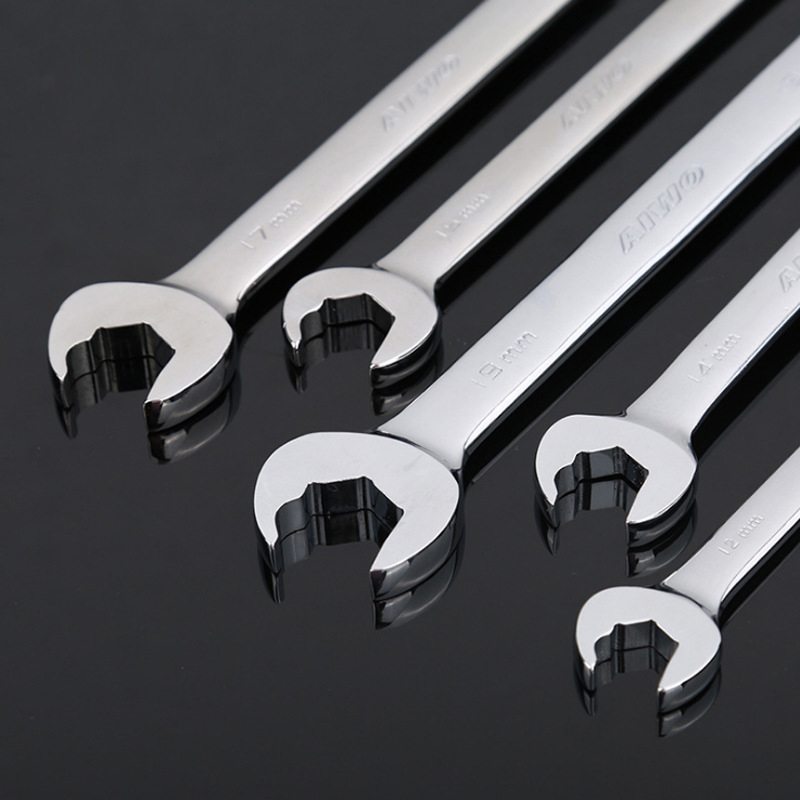 8-19MM Ratchet Wrench Automatic Head Labor-saving Open Torx Wrench Dual Use Repair Tool Auto Motorcycle Repair Hardware Tools