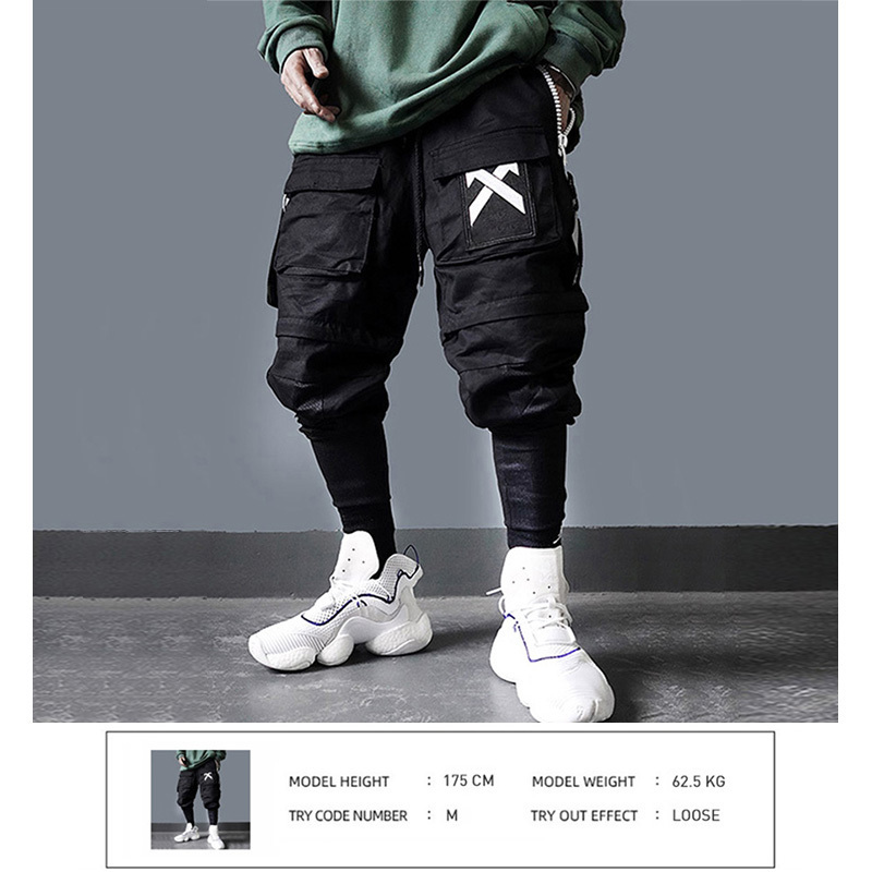 11 BYBBS DARK Detachable MultiPocket Cargo Pants Men Harajuku Hip Hop Streetwear Joggers Man Elastic Waist Sweatpants Techwear 220704