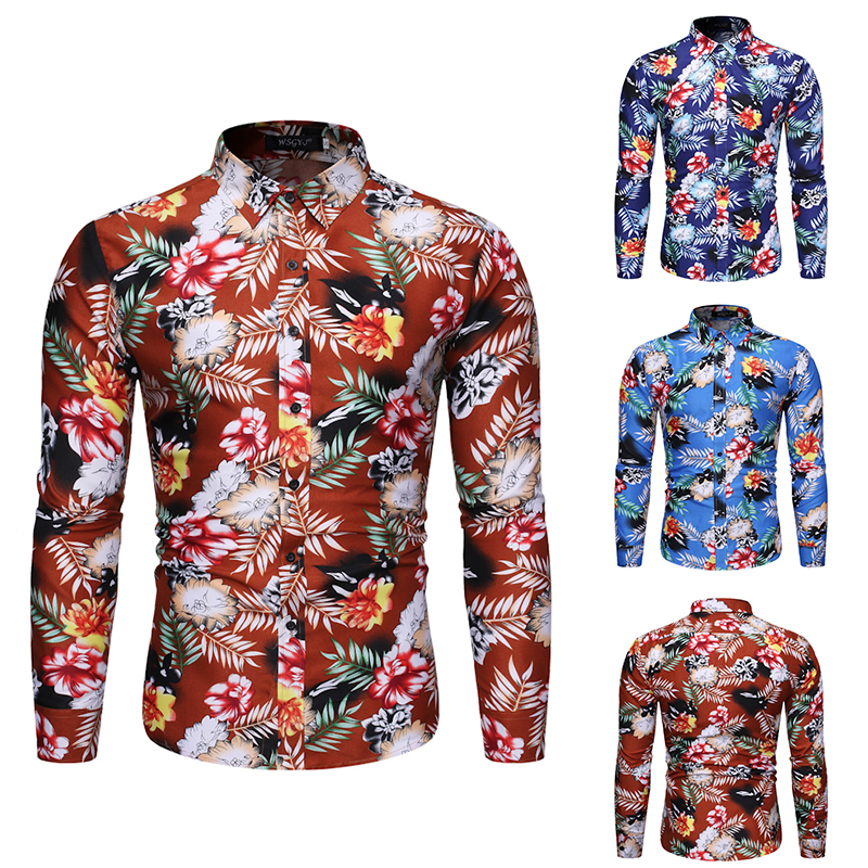 New Men' Long Sleeve Casual Shirts Fashion Rose Flower 3D Print Floral Shirt Turn-down Collar Slim Fit Shirt Mens Clothing, Navy blue
New Men' Long Sleeve Casual Shirts Fashion Rose Flower 3D Print Floral Shirt Turn-down Collar Slim Fit Shirt Mens Clothing, Navy blue
