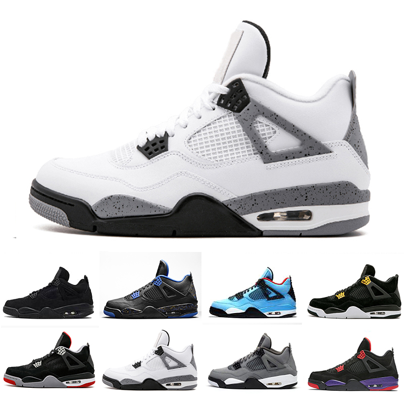 New white cement 4 Wings Silt Red 4s What The Men Basketball Shoes Women Black Pizzeria Cool Grey Lightning Mens sports sneakers