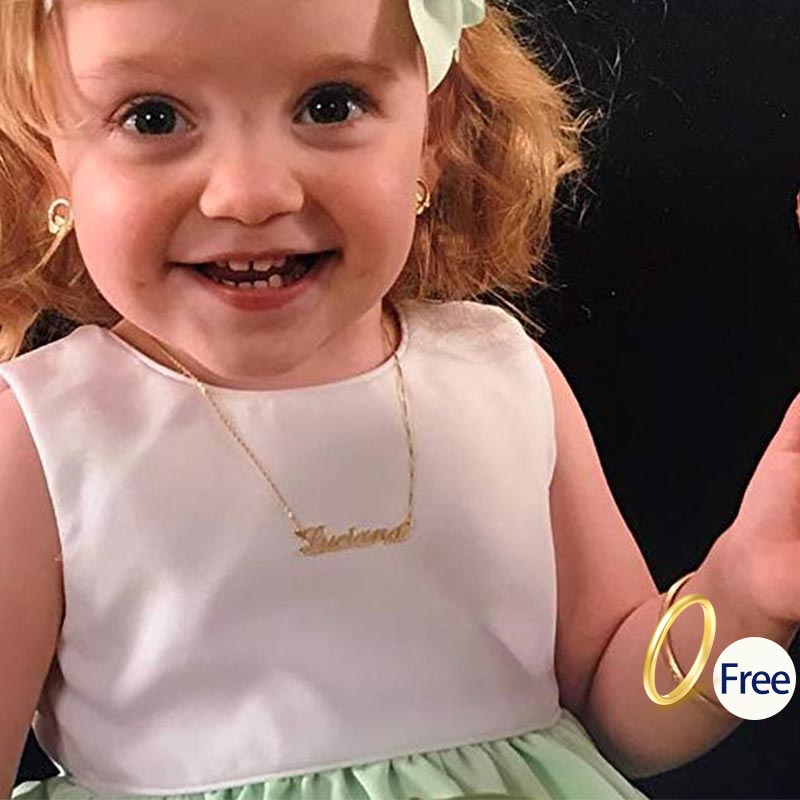 Personalized baby name necklace name chain heart gold necklace for baby girl boy maxi colar jewerly gift custom chain BFF
Personalized baby name necklace name chain heart gold necklace for baby girl boy maxi colar jewerly gift custom chain BFF