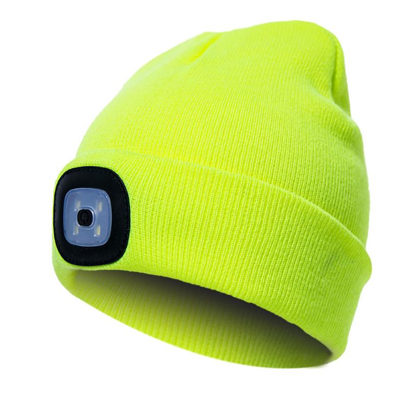 Outdoor LED Light Camping Fishing Running Hat Knitted Unisex Climbing Beanie, Black
Outdoor LED Light Camping Fishing Running Hat Knitted Unisex Climbing Beanie, Black