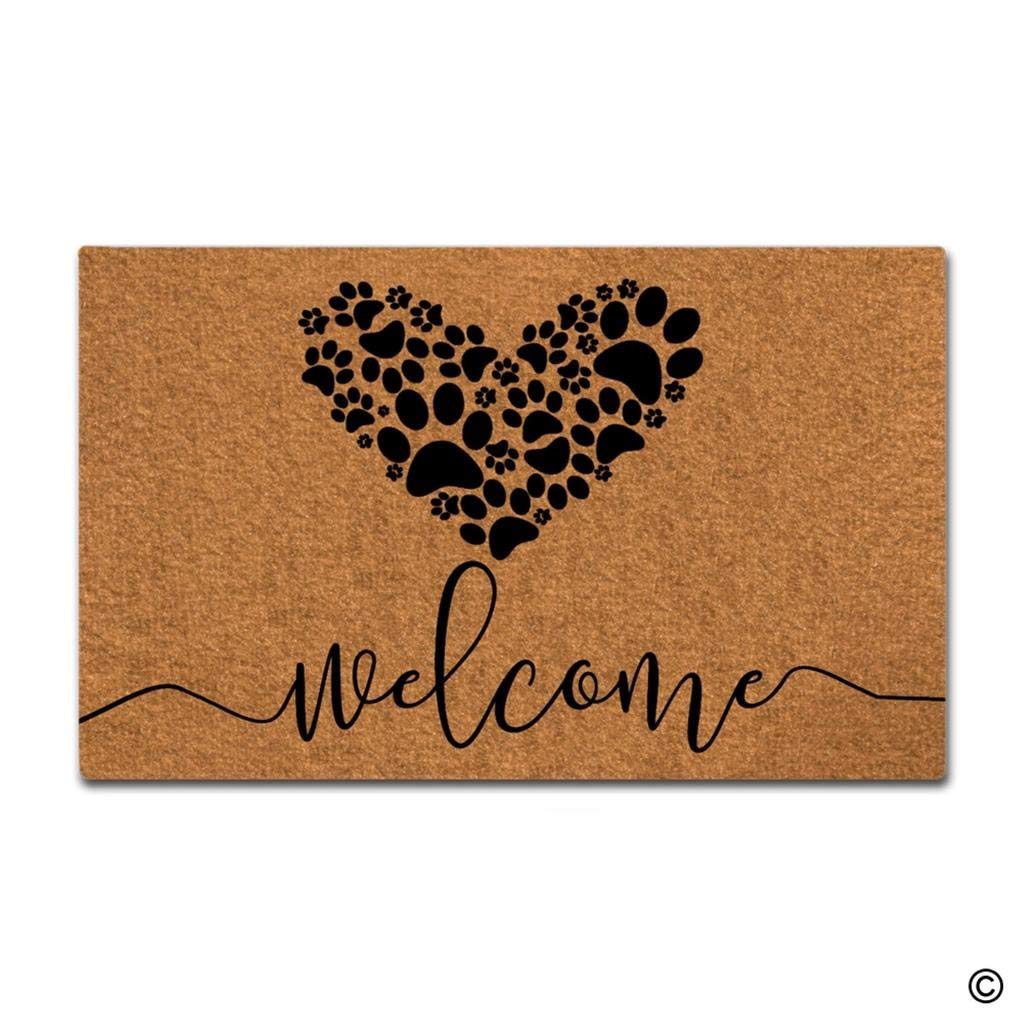 Doormat Entrance Floor Mat Funny Doormat Welcome Dog Paws Love Door Mat Home Decorative Indoor Outdoor, As pic
Doormat Entrance Floor Mat Funny Doormat Welcome Dog Paws Love Door Mat Home Decorative Indoor Outdoor, As pic