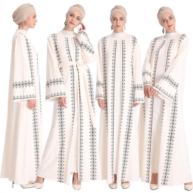 Muslim Women Abaya Open Kimono Printed Flare Sleeve Arab Middle East Maxi Robe Ramadan Islamic Clothing Gown Dubai Kaftan New
Muslim Women Abaya Open Kimono Printed Flare Sleeve Arab Middle East Maxi Robe Ramadan Islamic Clothing Gown Dubai Kaftan New