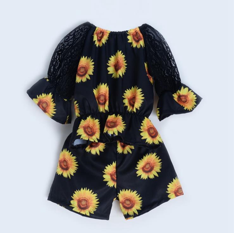 Baby Girl Clothes Floral Print Tops Shorts 2pcs Sets Summer Baby Girl Flare Sleeve Clothes Set Toddler Girl Boutique Outfits DW5175