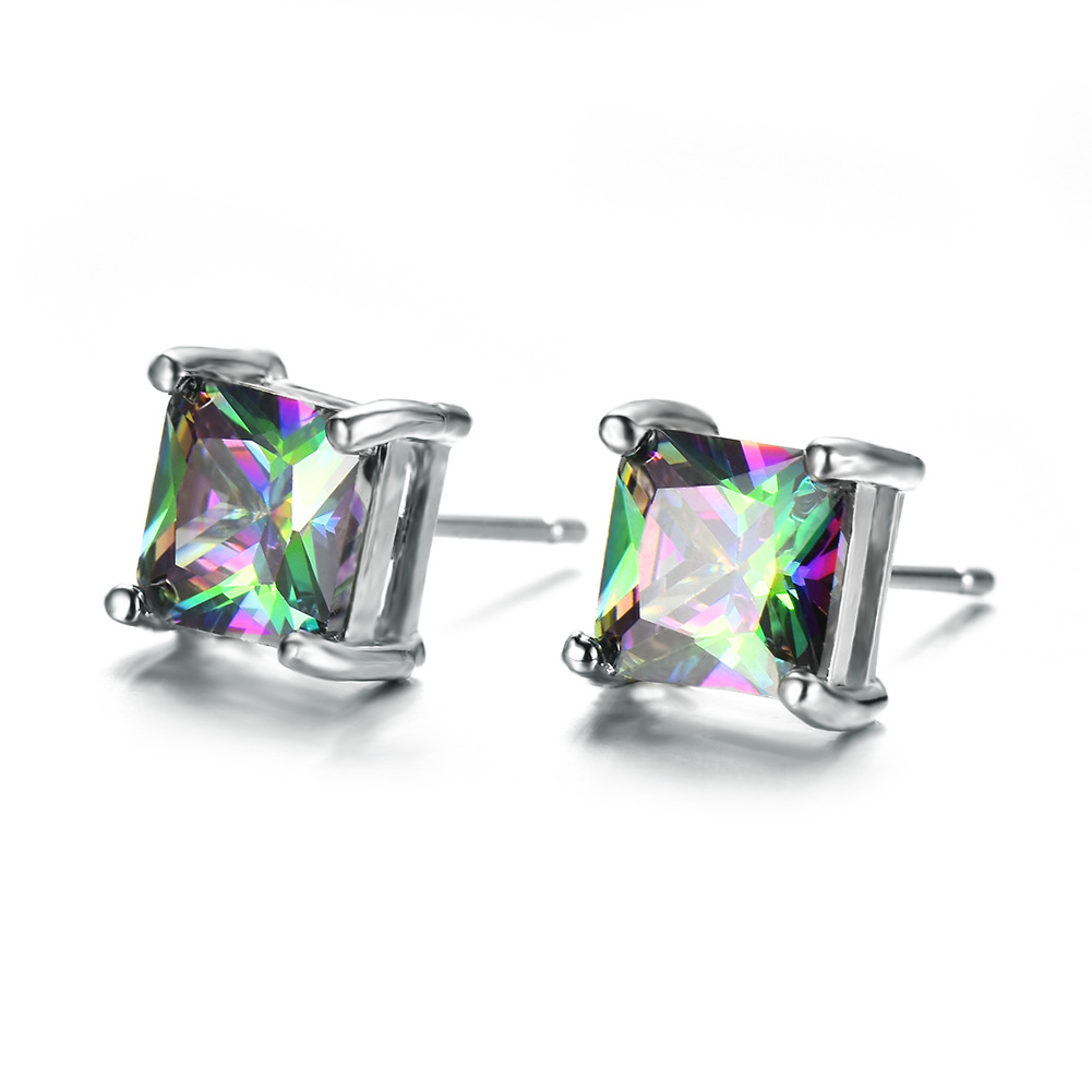 6 Pairs 1Lot Luckyshine Thanksgiving Gift Square Mystic Topaz Cubic Zirconia Gems 925 Silver Stud Earrings Russia Canada Wedding Stud Ear, Golden;silver
6 Pairs 1Lot Luckyshine Thanksgiving Gift Square Mystic Topaz Cubic Zirconia Gems 925 Silver Stud Earrings Russia Canada Wedding Stud Ear, Golden;silver
