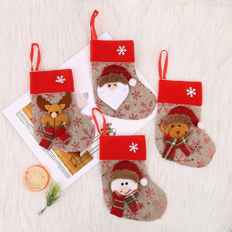 Christmas Stockings Gift Bag Small Christmas Stockings Candy Bag Merry Favor Party Decorations for Home Festive Party Gift
Christmas Stockings Gift Bag Small Christmas Stockings Candy Bag Merry Favor Party Decorations for Home Festive Party Gift