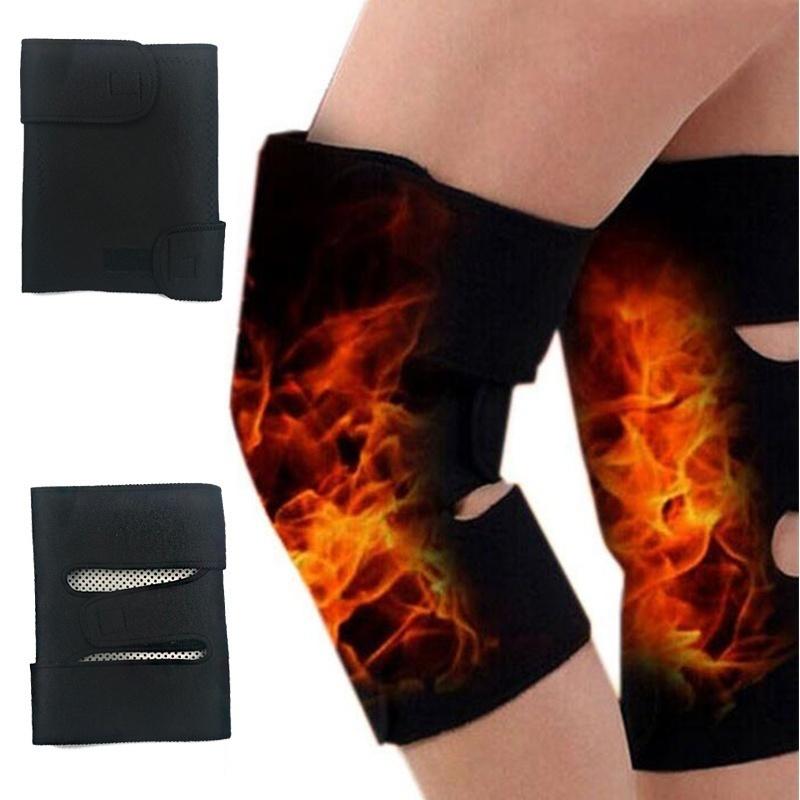 If you have a family give him the warmth of love Tourmaline Self Heating Kneepad Magnetic Therapy Knee Support Tourmaline Heating