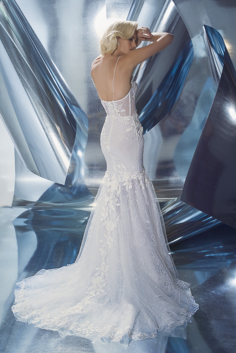 dany mizrachi sexy mermaid wedding dresses backless spaghetti neck bridal gowns bohemian lace appliqued beads boho vestidos de noiva