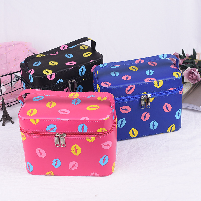 2020 new ladies cosmetic bag multifunctional travel cute portable portable storage box women's, Black
2020 new ladies cosmetic bag multifunctional travel cute portable portable storage box women's, Black