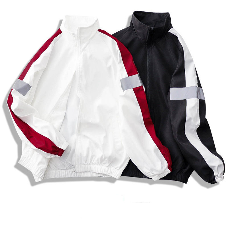 Spring and autumn reflective men women jackets national striped wind jacket men' brand loose teenagers students casual jacket, Black
Spring and autumn reflective men women jackets national striped wind jacket men' brand loose teenagers students casual jacket, Black