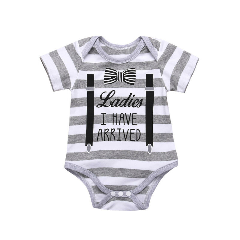 0-18M Newborn Baby Boy Short Sleeve Gentleman bow tie Striped Print Cotton Romper Jumpsuit Outfits Summer Clothes, Blue
0-18M Newborn Baby Boy Short Sleeve Gentleman bow tie Striped Print Cotton Romper Jumpsuit Outfits Summer Clothes, Blue