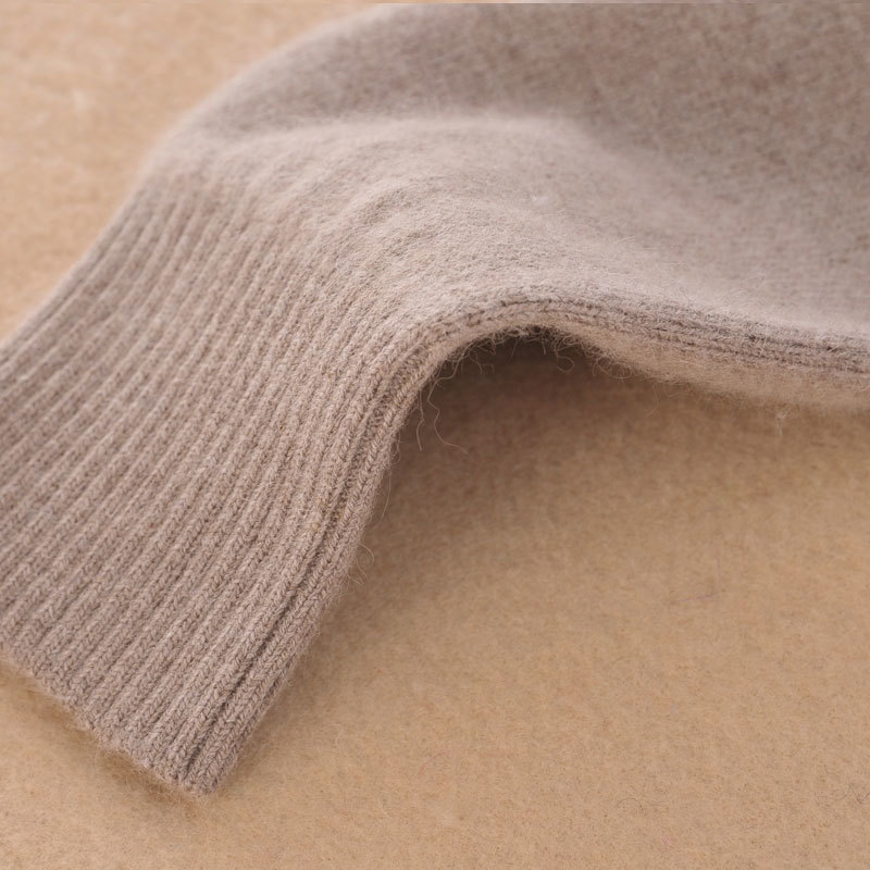 GABERLY Soft Cashmere Elastic Sweaters and Pullovers for Women Autumn Winter Turtleneck Female Wool Knitted Sweater LY191217