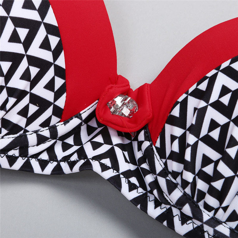 Womens Padded Push-up Bra Bikini Set Swimsuit Bathing Suit Swimwear Beachwear Two Piece Swimsuit Push Up Red 20191