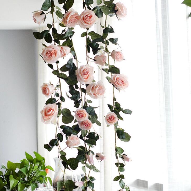 1.8M Artificial Flower Australia Vine Silk Rose Pink White Red Flower for Wedding Decoration Artificial Vines Hanging Garland Home Decor
1.8M Artificial Flower Australia Vine Silk Rose Pink White Red Flower for Wedding Decoration Artificial Vines Hanging Garland Home Decor
