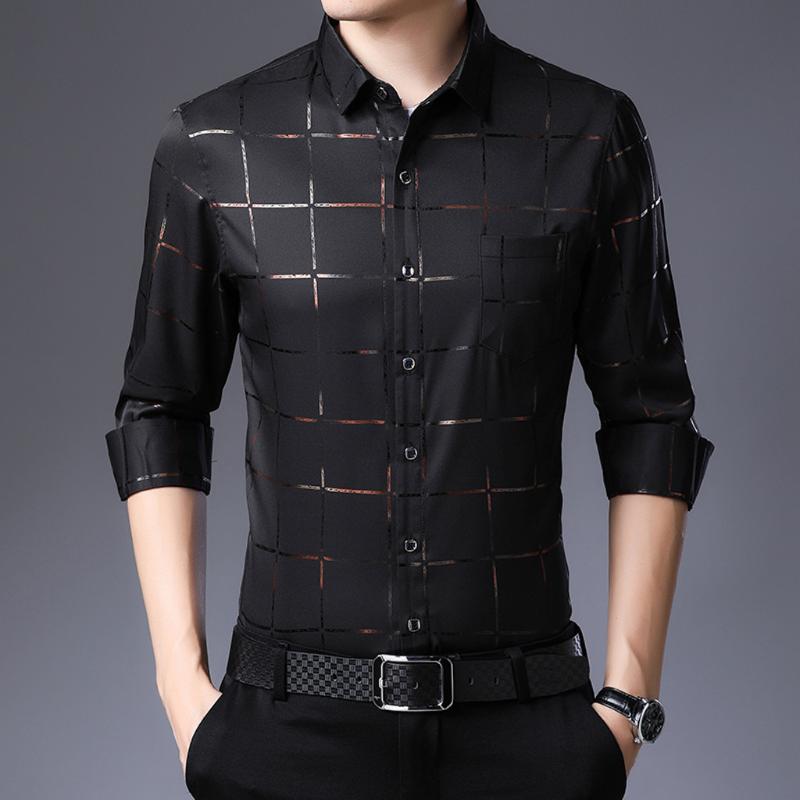 Camisa Social Masculina Plaid Plus Size L3 Long Sleeve Slim Fit Men Shirt Social Dress Shirts Mens Fashion Jersey Camisa, Black
Camisa Social Masculina Plaid Plus Size L3 Long Sleeve Slim Fit Men Shirt Social Dress Shirts Mens Fashion Jersey Camisa, Black