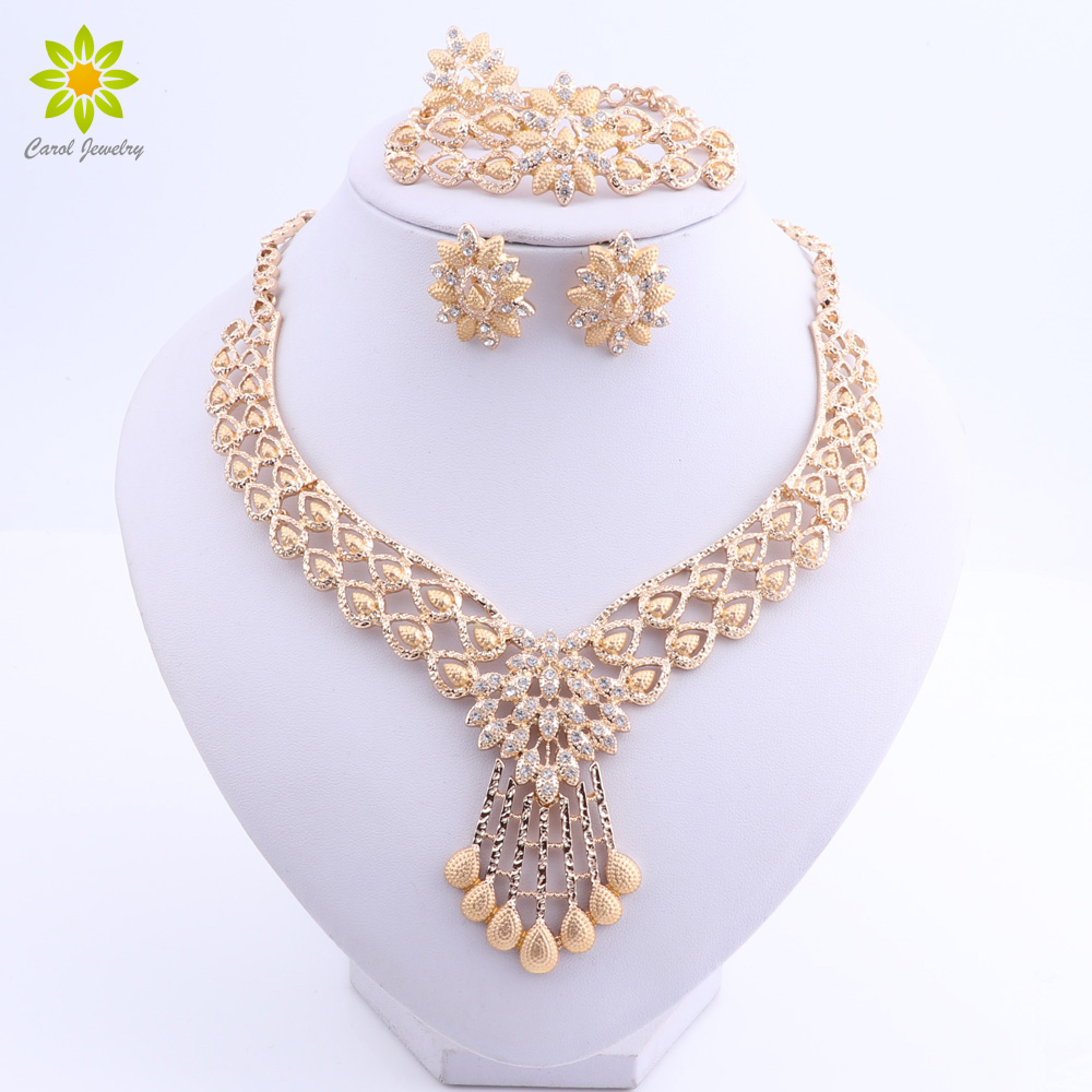 Fashion African Jewelry Set Nigerian Wedding Dubai Gold Plated Jewelry Sets for Women Best Bridal Gifts Flower Necklace Set
Fashion African Jewelry Set Nigerian Wedding Dubai Gold Plated Jewelry Sets for Women Best Bridal Gifts Flower Necklace Set