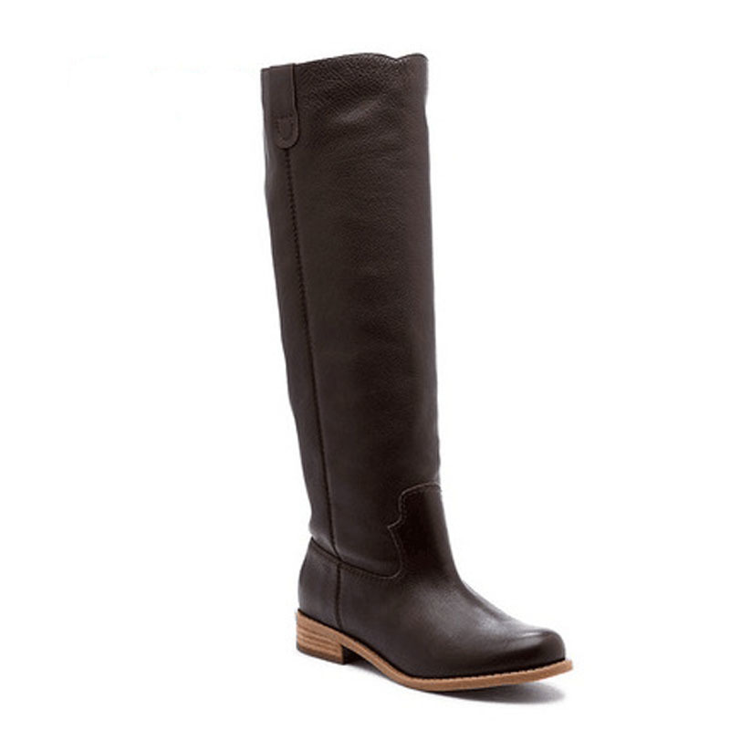 Over-the-Knee High Flat Women PU Leather Boots Winter Shoes Suede Matte Boots Slip On Zapatos De Mujer Solid Riding Y200114