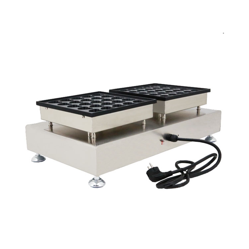 commercial use electric Dutch poffertjes maker machine 110v 220v mini heart pancake waffle iron baker pan making grill