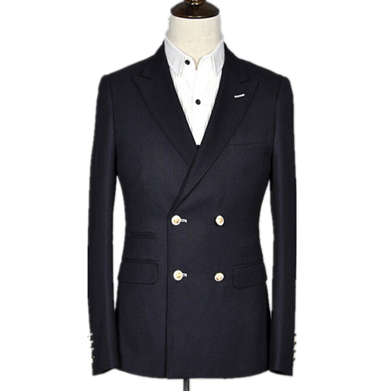 Double Breasted Business Men Suits for Wedding 2 Piece Slim fit Groom Tuxedos Dark Navy Peaked Lapel Formal Man Fashion CLothes, Black
Double Breasted Business Men Suits for Wedding 2 Piece Slim fit Groom Tuxedos Dark Navy Peaked Lapel Formal Man Fashion CLothes, Black