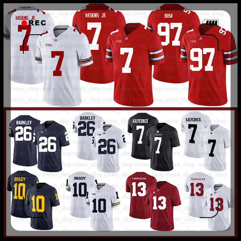 13 Tua Tagovailoa NCAA 7 Dwayne Haskins Jr Alabama Crimson Tide Jersey Nick Bosa Michigan Tom Brady Ohio State Buckeyes Football Jerseys50, Ncaa-(laohu)
13 Tua Tagovailoa NCAA 7 Dwayne Haskins Jr Alabama Crimson Tide Jersey Nick Bosa Michigan Tom Brady Ohio State Buckeyes Football Jerseys50, Ncaa-(laohu)