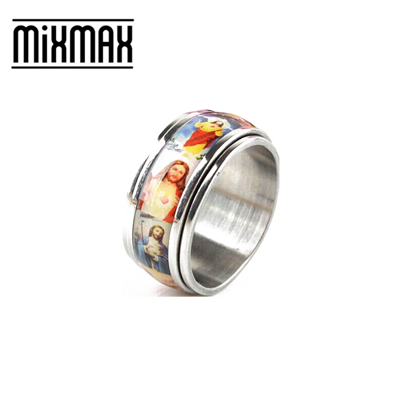 100pcs Jesus bridal Spinner Ring set Christ Bible Stainless Steel Men's Women's Unisex Jewelry fashion wholesale lots bulk brand new, Silver
100pcs Jesus bridal Spinner Ring set Christ Bible Stainless Steel Men's Women's Unisex Jewelry fashion wholesale lots bulk brand new, Silver