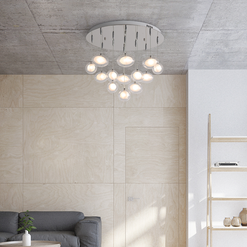 Modern simplicity LED chandelier ceiling lamps Nordic glass ball hanging lights bedroom lighting fixtures living room pendant light