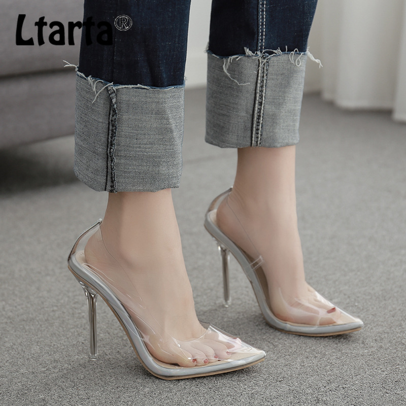 LTARTA 2020 Spring Fashion Crystal Fine Heel Transparent PVC Women's Shoes Silver Shallow Mouth High Heel Single Shoes ZL
LTARTA 2020 Spring Fashion Crystal Fine Heel Transparent PVC Women's Shoes Silver Shallow Mouth High Heel Single Shoes ZL