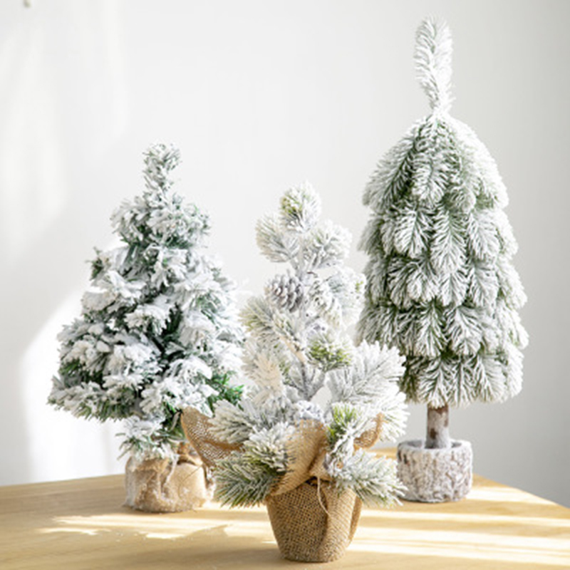 Desktop Cedar Tree Snow Linen Flocking Mini Christmas Tree Desktop Decoration Mall Counter Bar Table Decoration Ornaments
Desktop Cedar Tree Snow Linen Flocking Mini Christmas Tree Desktop Decoration Mall Counter Bar Table Decoration Ornaments