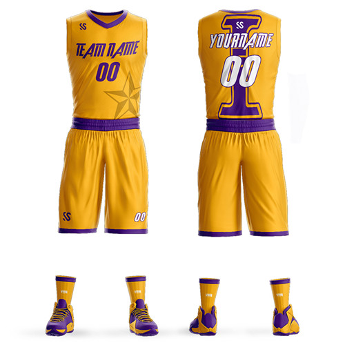Outdoor Apparel Custom Men Basketball Jerseys Sets Breathable Personality Uniforms Sport Kit Basketball Jerseys Shirts