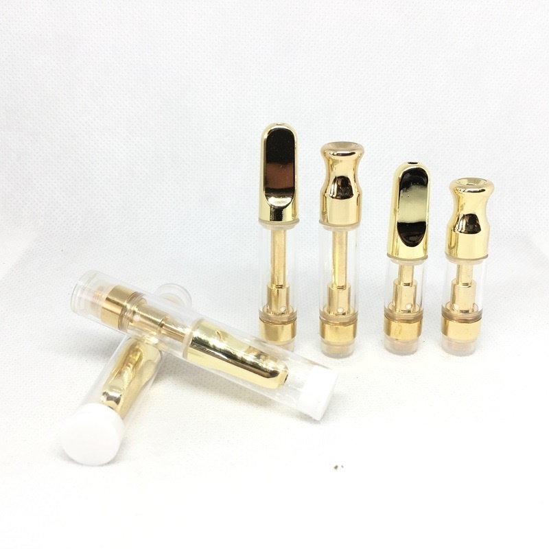 0.5ml 1.0ml Gold Ceramic Cartridges 510 Carts Glass Thick Oil Atomizer Empty Vape Pen Cartridge PVC Plastic tube packaging Round/flat mouth
0.5ml 1.0ml Gold Ceramic Cartridges 510 Carts Glass Thick Oil Atomizer Empty Vape Pen Cartridge PVC Plastic tube packaging Round/flat mouth