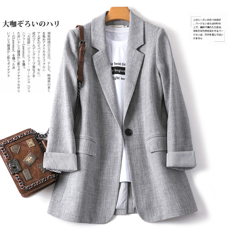 Bella Philosophy Women Blazer Elegant Business Suits Spring Autumn Office Lady Outerwear Female Casual Blazers Jackets, Gray
Bella Philosophy Women Blazer Elegant Business Suits Spring Autumn Office Lady Outerwear Female Casual Blazers Jackets, Gray