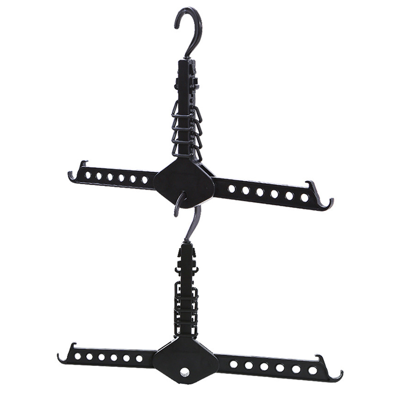 Portable Newest 5-in-1 Multi-function Clothes Hangers Stainless Steel Pant rack shelves Wardrobe Hot Sale Magic Hanger