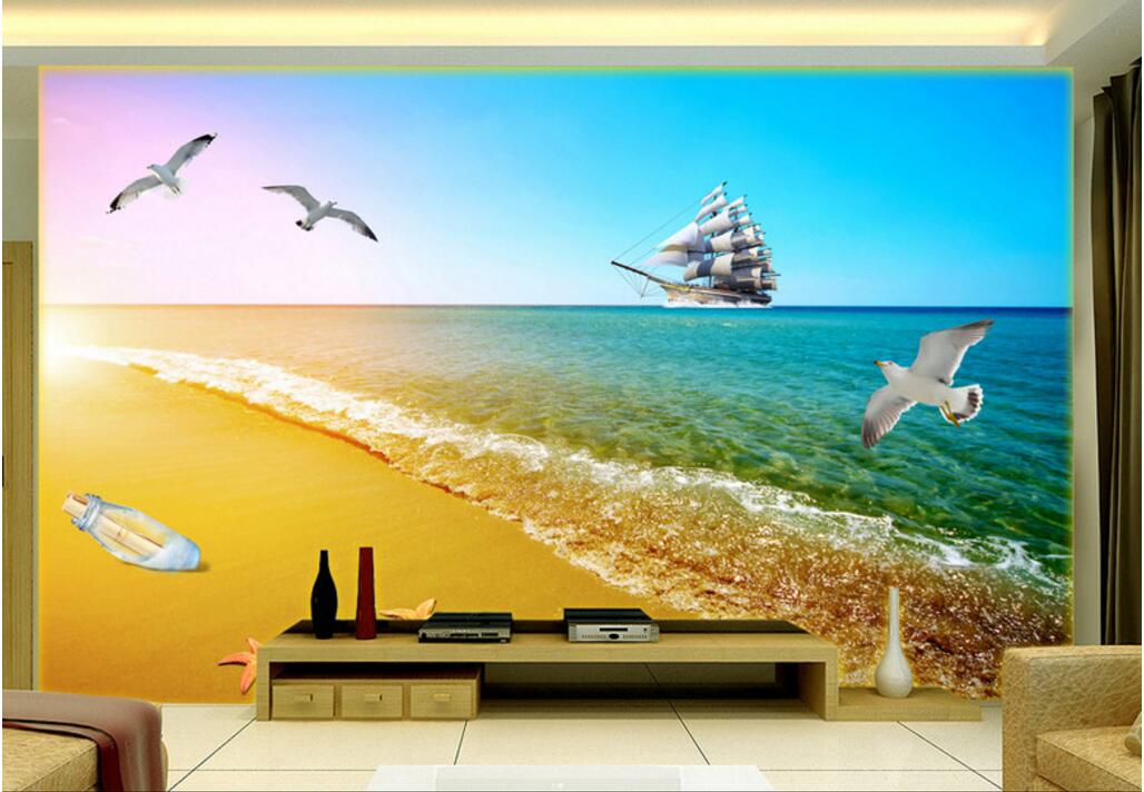 WDBH 3d room wallpaper custom photo Beautiful seascape seagull coconut palm tv background home decor 3d wall murals wallpaper for walls 3 d, Non-woven 
WDBH 3d room wallpaper custom photo Beautiful seascape seagull coconut palm tv background home decor 3d wall murals wallpaper for walls 3 d, Non-woven