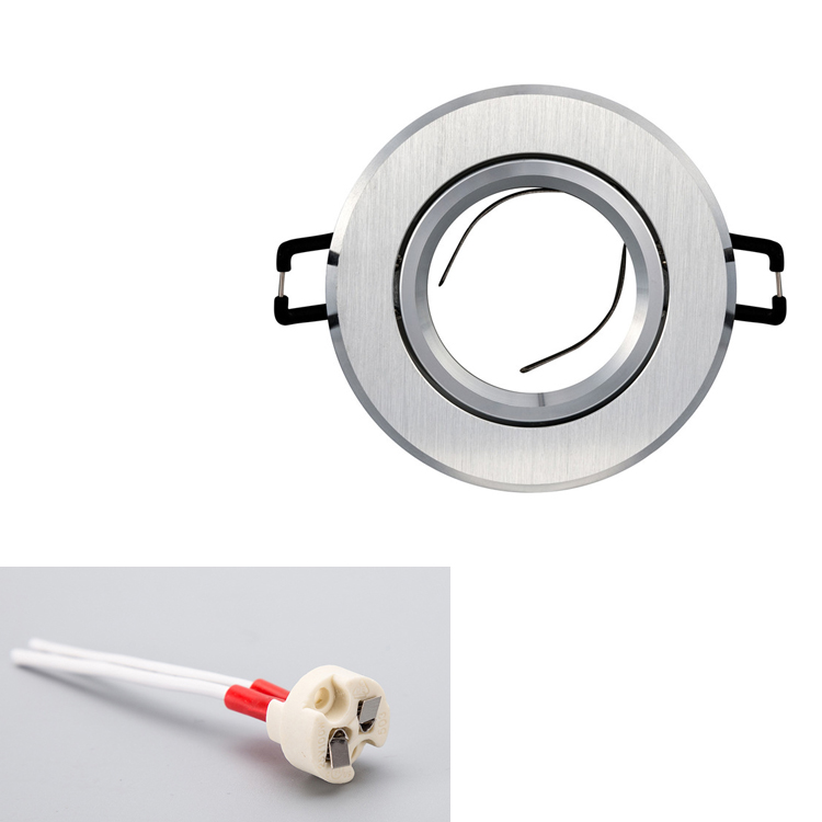 Lighting Accessories Die-cast Aluminum Mounting Frame Bracket MR16 GU10 GU5.3 Ceiling Spotlight Mounting Bracket Recessed Down Light Fixture