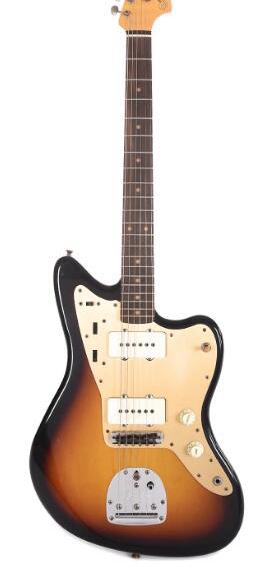 

Custom 1959 Jazzmaster Journeyman Faded 3-Tone Sunburst Electric Guitar Wide Lollar Pickups, Alder Body, Amber Switch Cap, Vintage Tuners