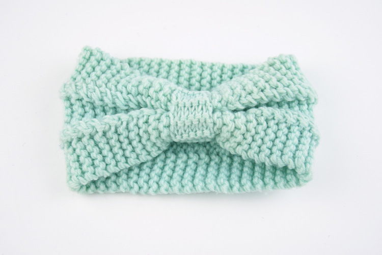 1 PC Women Lady Crochet Bow Knot Turban Knitted Head Wrap Hairband Winter Ear Warmer Headband Hair Band Accessories