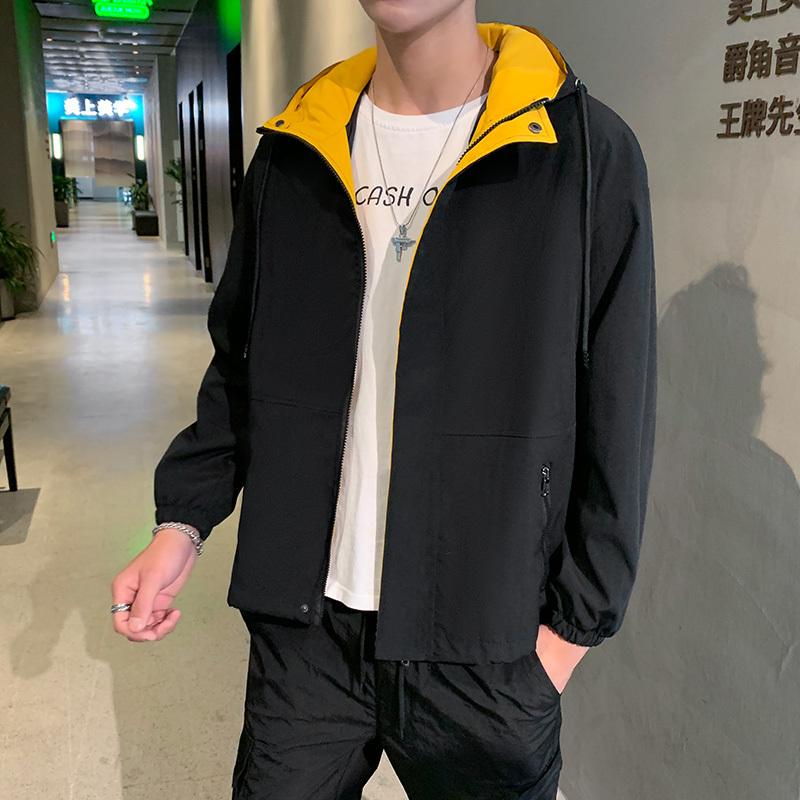 2019 Hip Hop Spring Jackets Men Windbreaker Patchwork Autumn Loose Casual Jacket Male Coats Zipper Tracksuit Streetwear 4XL 5XL T200117