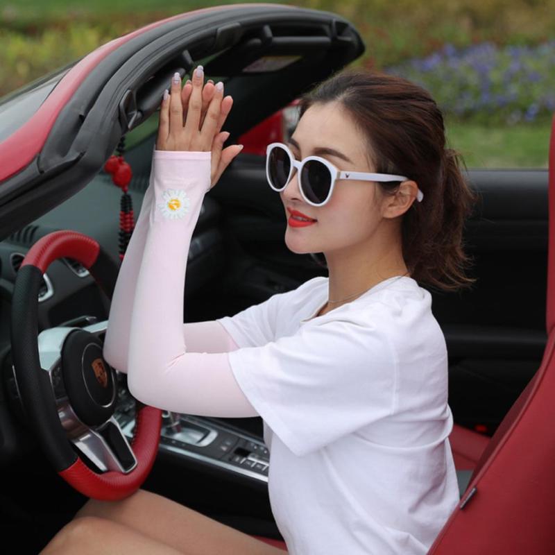 1pair Female Small Ice Sleeve Sun Protection Sleeve Cycling Uv Protection Arm Mosquito Repellent Ice Cool, White
1pair Female Small Ice Sleeve Sun Protection Sleeve Cycling Uv Protection Arm Mosquito Repellent Ice Cool, White